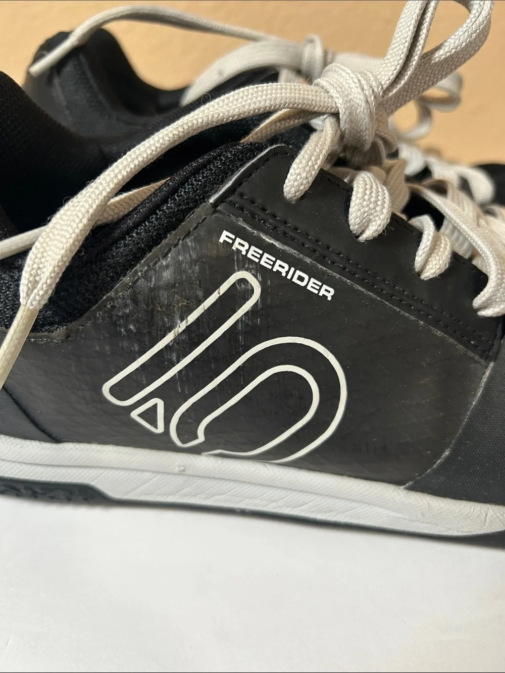 Men’s Freerider Black Lace-Up Mountain Bike Shoes
